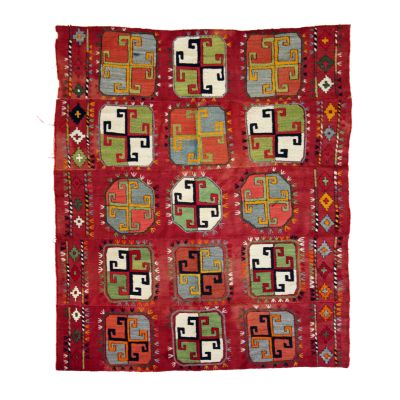 BAZAAR FIND!  Antique Uzbek Rug