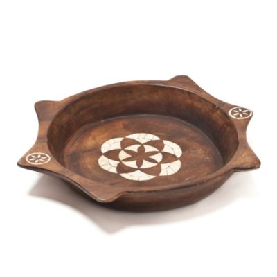 Large Chapati Bone Inlay Bowl