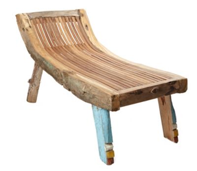 Reclaimed Madura Island Boat-Wood Chaise