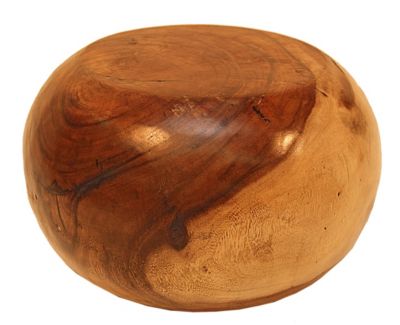 Solid Palisander Wood Stool - Natural