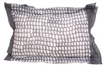 "Stone Dashes" Batik Lumbar Pillow by Robert Moore