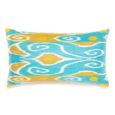 Uzbeki Ikat Lumbar Pillow - Brights