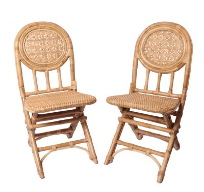 Cebu Rattan Folding Chair - Set of 2