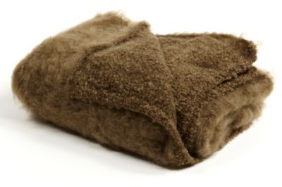 Crocheted Edge Mohair Throw - Pine