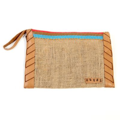 Hand-Stitched Tulum Bag - Aqua - Medium