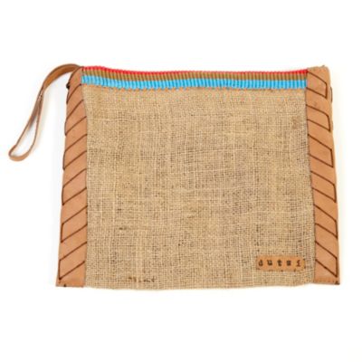 Hand-Stitched Tulum Bag - Aqua - Large