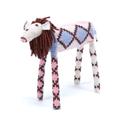 Hand-Beaded Safari Animal - Diamond Lion