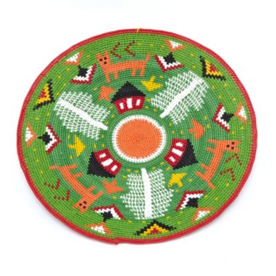 Hand Woven Zulu Telewire Basket - 1