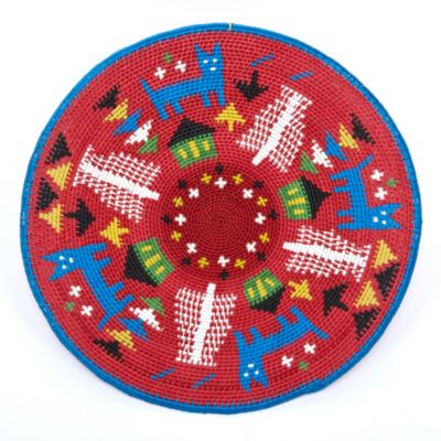 Hand Woven Zulu Telewire Basket - 2