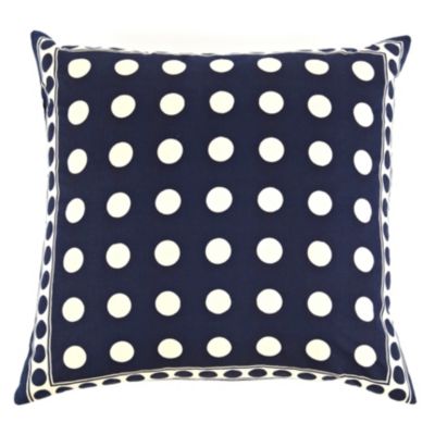 Graphic Navy Dots Pillow
