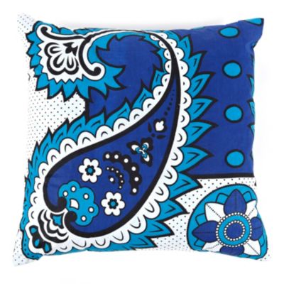 Zanzibari Kanga Cloth Pillow - Royal Paisley