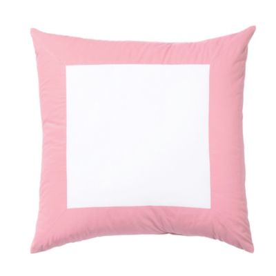 Pink Color Frame Euro Sham
