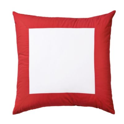 Red Color Frame Euro Sham