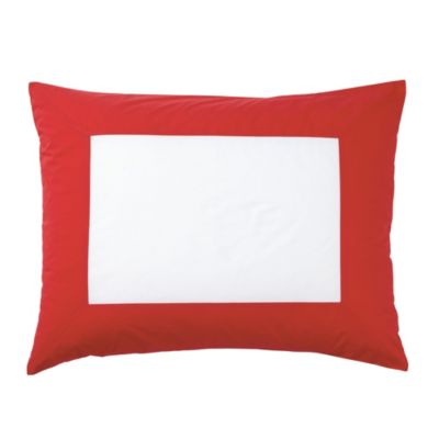 Red Color Frame Standard Sham
