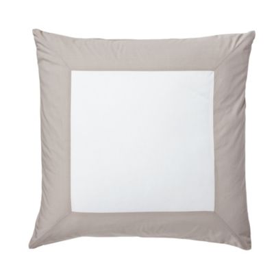 Light Bark Color Frame Euro Sham