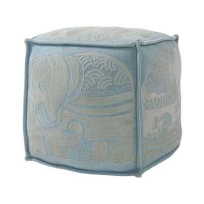 Elephant Pouf - Bay Blue/Pewter