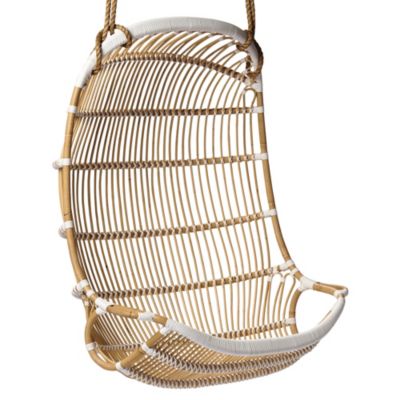 Double Hanging Rattan Chair
