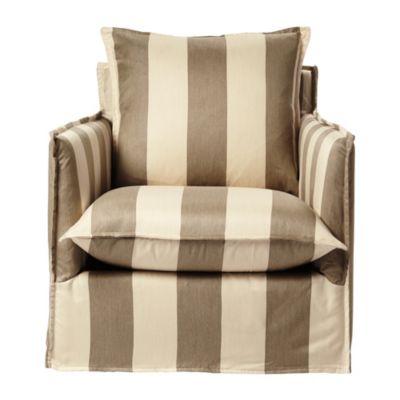 Sundial Chair – Khaki/Natural Awning Stripe