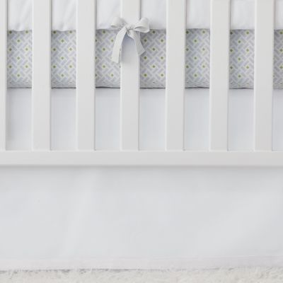 White Basics Crib Skirt