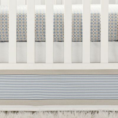 Chambray Yacht Stripe Crib Skirt