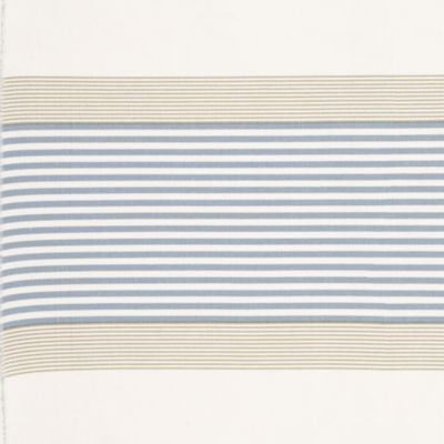 Chambray Yacht Stripe Crib Skirt Swatch