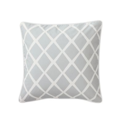 Fog Diamond Throw Pillow