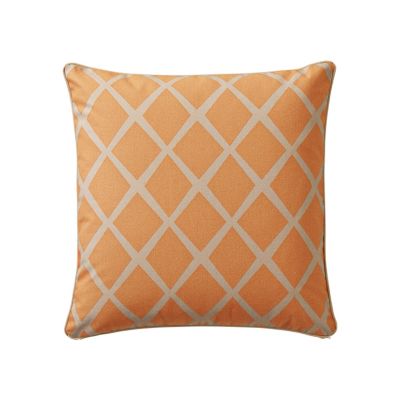 Saffron/Putty Diamond Pillow Cover