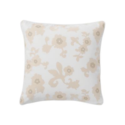 Bisque Gardenia Throw Pillow
