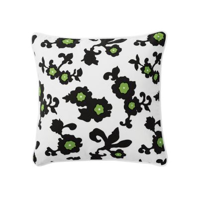 Black Gardenia Throw Pillow