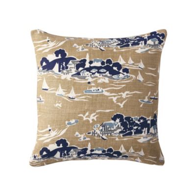 Skylake Toile Pillow Cover – Khaki