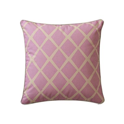 Plum/Putty Diamond Pillow Cover