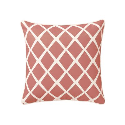 Coral Diamond Pillow Cover