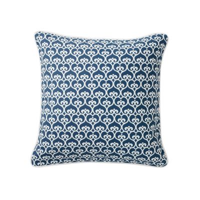 Navy Spade Pillow Cover