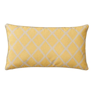 Mustard/Putty Diamond Lumbar Cover