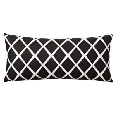 Black Diamond Lumbar Pillow Cover