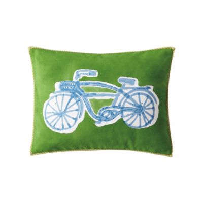 Bicycle Pillow - Kelly Green