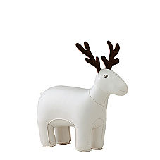 Menagerie Bookend – White Reindeer