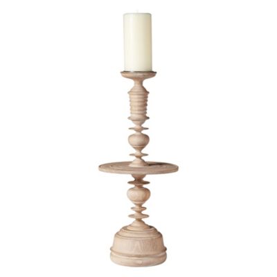 Turned Wood Candleholder