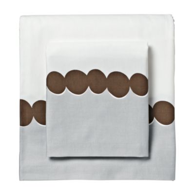 Chocolate Deco Dot Sheet Set