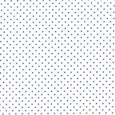 Navy Pixie Dot on White