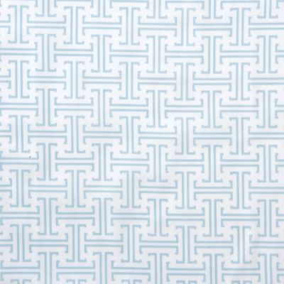 Aqua Trellis Crib Sheet Swatch
