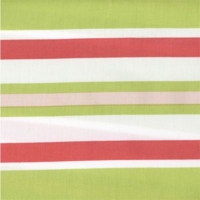 Sprout/Melon Beach Stripe - Yardage