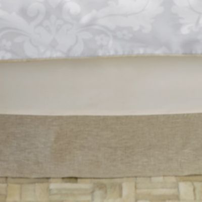 Flax Wide Band Bedskirt