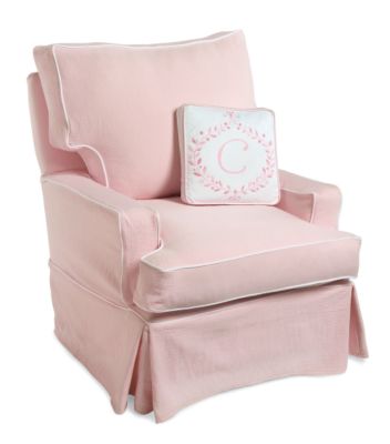 Ashbury Glider in Light Pink Basketweave