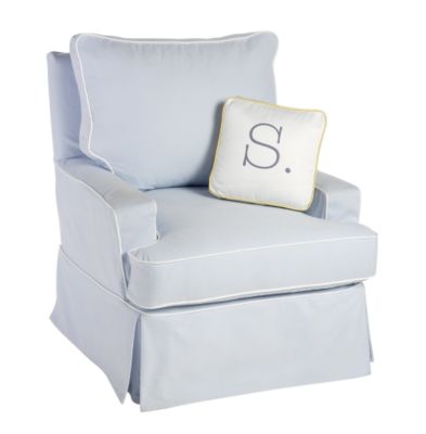 Ashbury Glider in      Sky Blue Twill