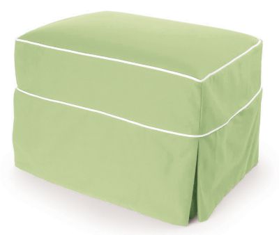 Ottoman in Sprout Twill