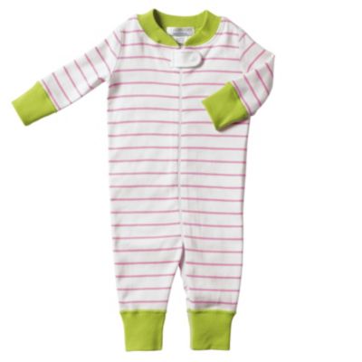 Hanna Andersson Baby Sleeper - Pink Stripe