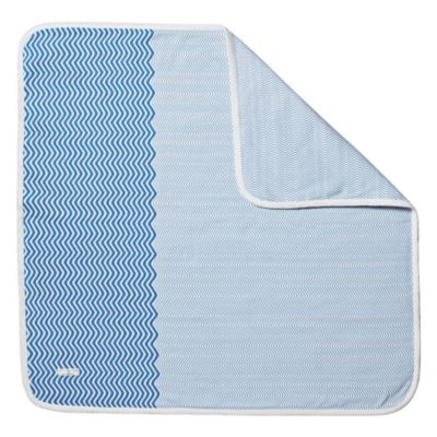 Hanna Andersson Chevron Stroller Blanket - Ultramarine