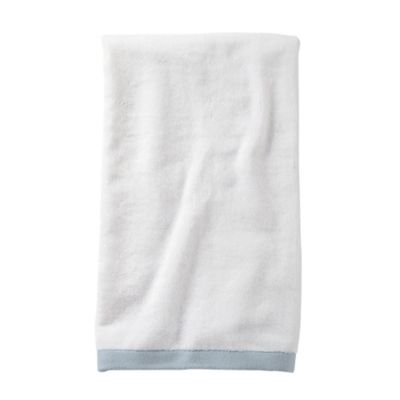 Aqua Border Frame Hand Towel