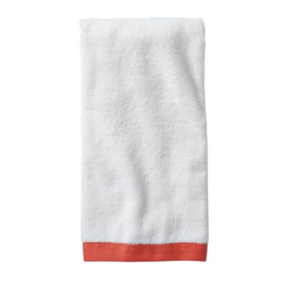 Coral Border Frame Hand Towel
